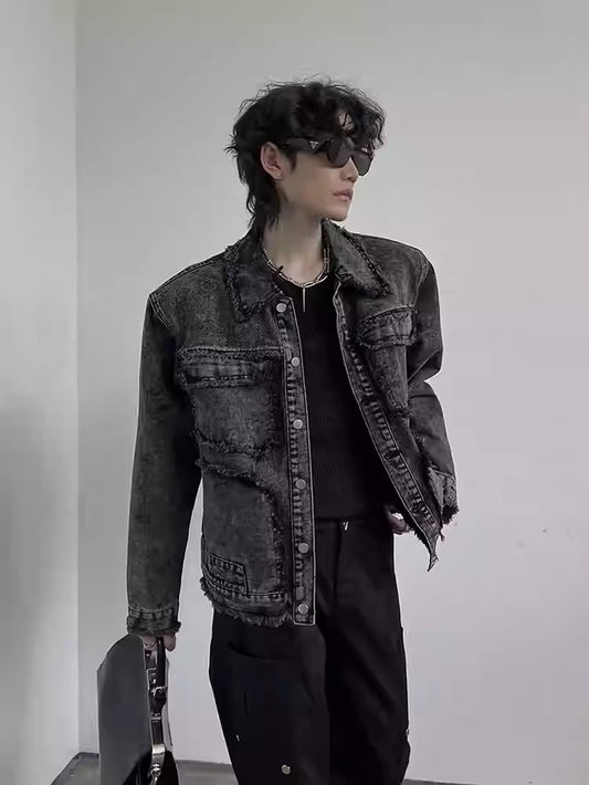 ウォッシュドダメージデニムジャケット bt2192