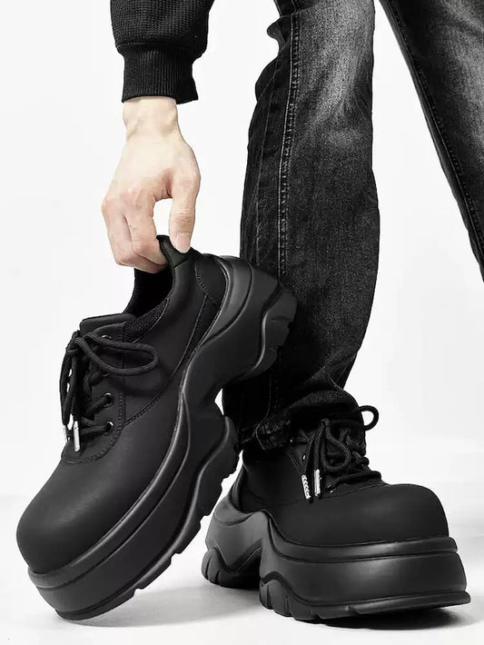 厚底マットレザーシューズ bt2113