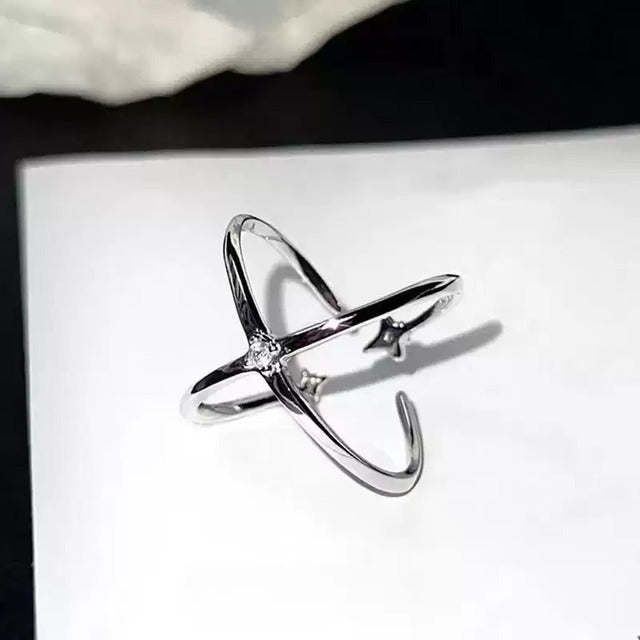 クロススターシルバーリング bt2149