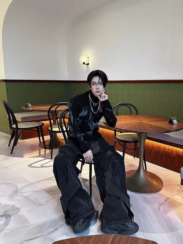 ニュアンスハイネックデザインニット bt1888