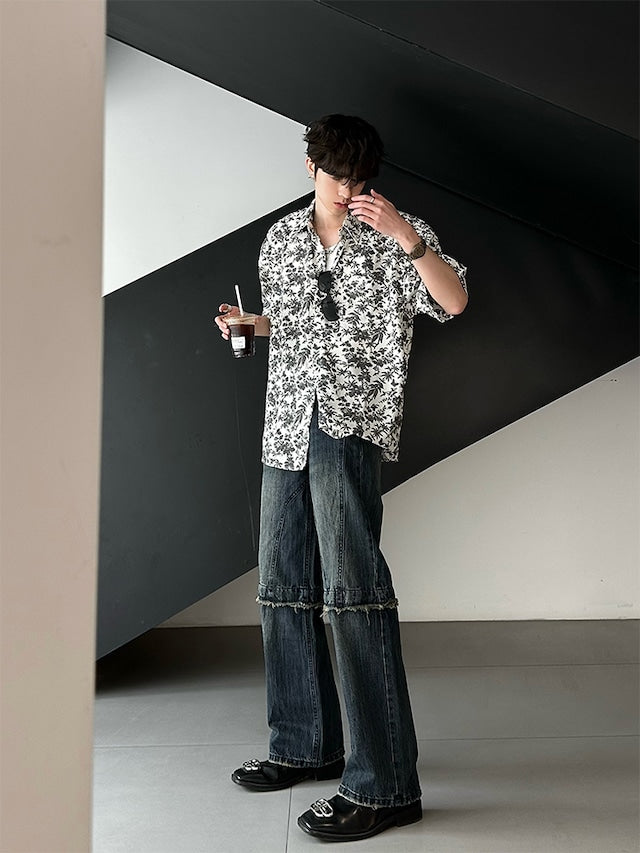 フリンジディティールデニムパンツ bt2045