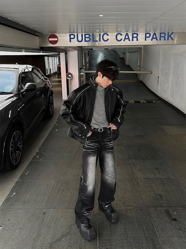 ハイネックコリアンカットソー bt1997