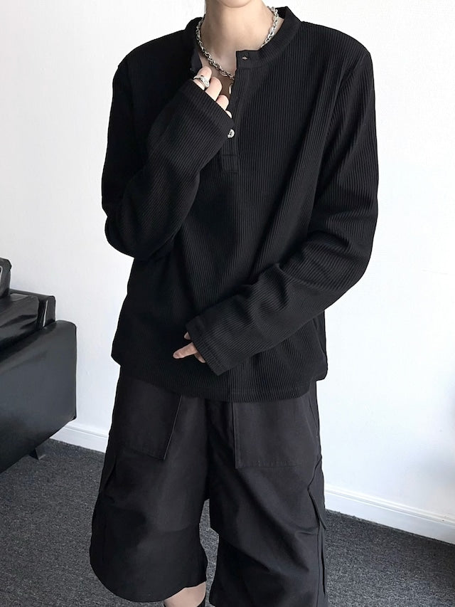 ノーカラーラウンドカットソー bt1637