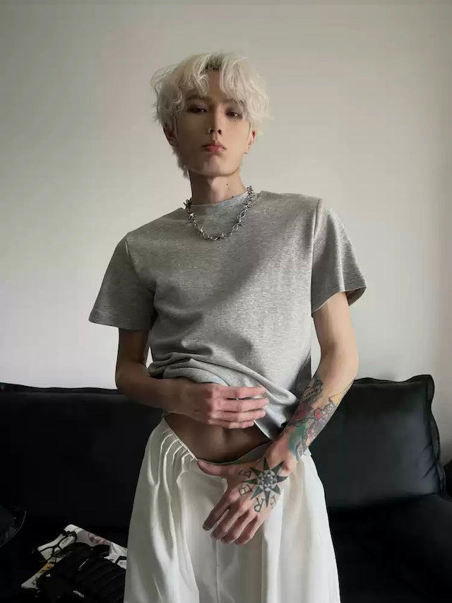 ハイネックコリアンシルエットTシャツ bt2119