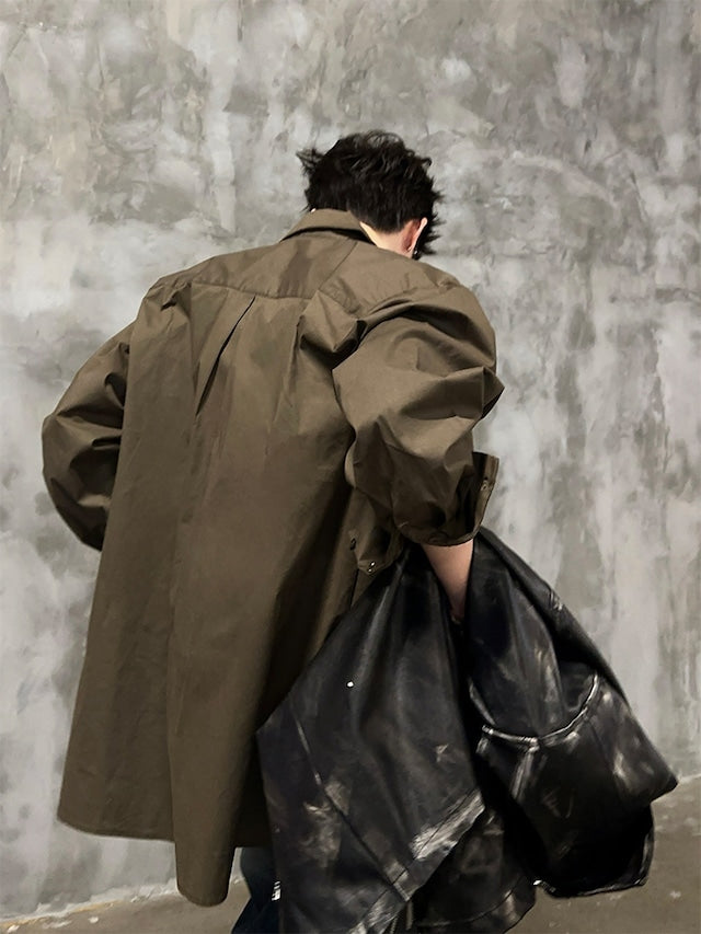 ヴィンテージルーズカーキシャツ bt2044