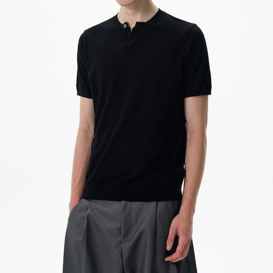 シンプルVネックボタントップス bt2128