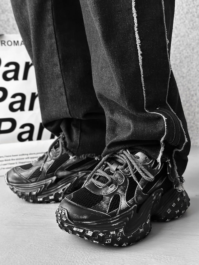 ディストレストダッドスニーカー bt1947