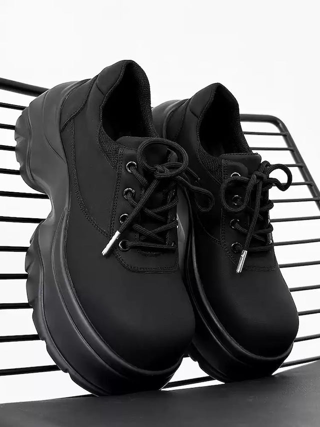 厚底マットレザーシューズ bt2113