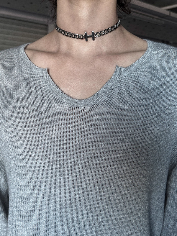 ルーズネックコリアンニットトップス bt2216