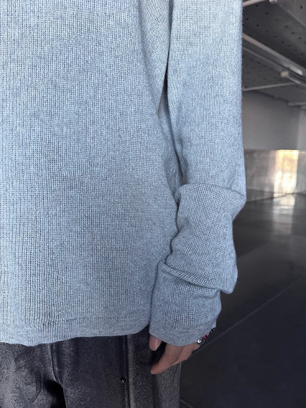 ルーズネックコリアンニットトップス bt2216