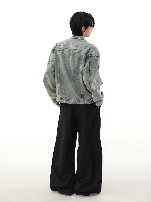 シャインデニムコリアンジャケット bt2034