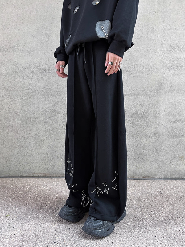 ピンデザインコリアンルーズパンツ bt2209