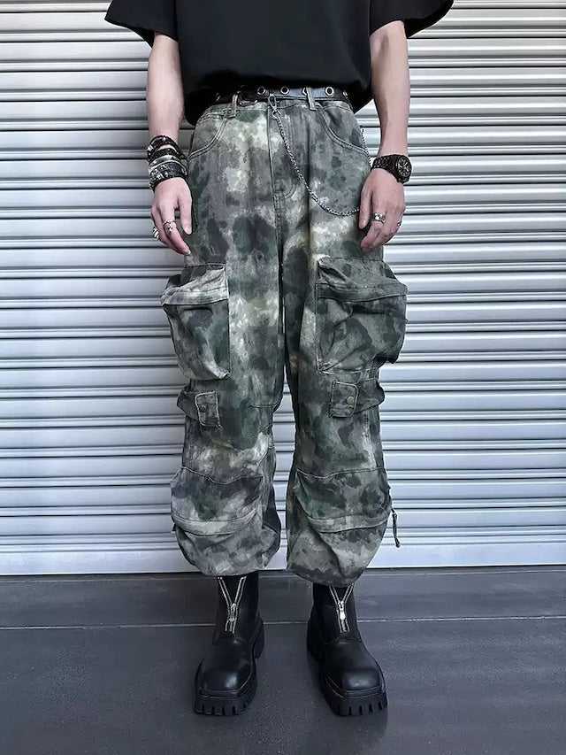 コリアンストリートカモフラージュパンツ bt2093