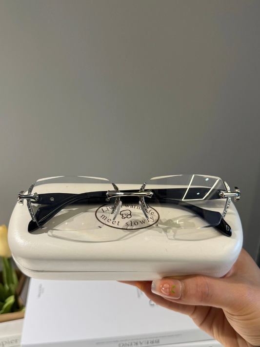 アンティークリムレスグラス bt2196