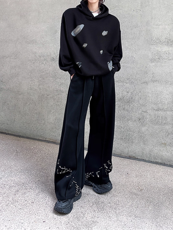 ピンデザインコリアンルーズパンツ bt2209