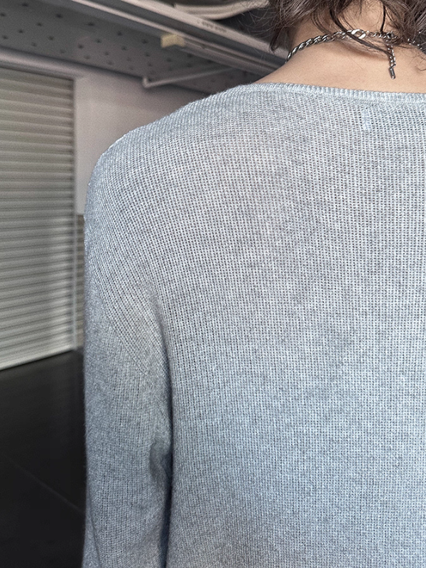 ルーズネックコリアンニットトップス bt2216