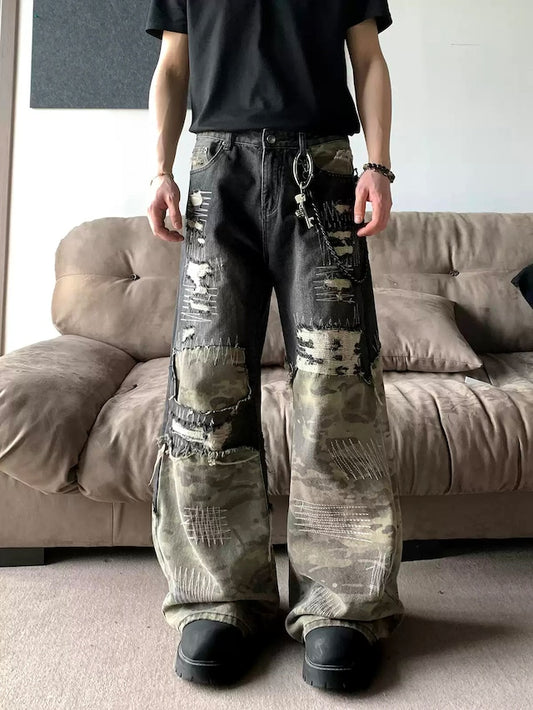 ミリタリーダメージデザインパンツ bt2081