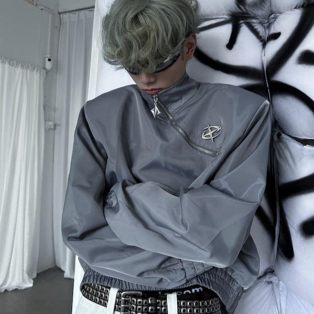 ジップアイコンナイロントップス bt2022