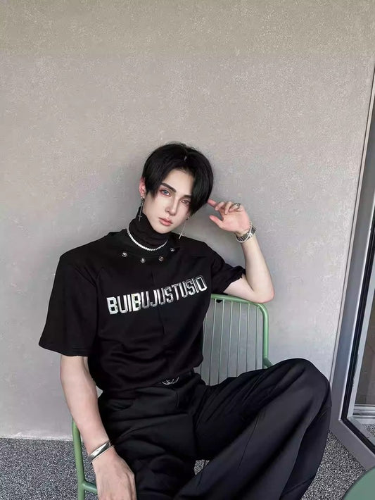 ハイネックスタイリッシュストリートカットソー bt2176