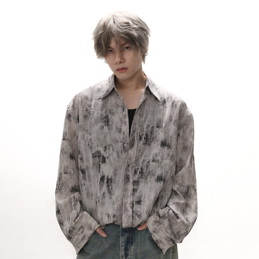 エンボスルーズコリアンシャツ bt2016