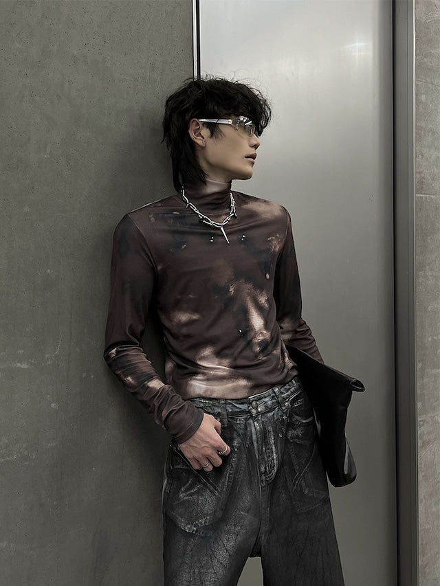 タイダイハイネックカットソー bt1876