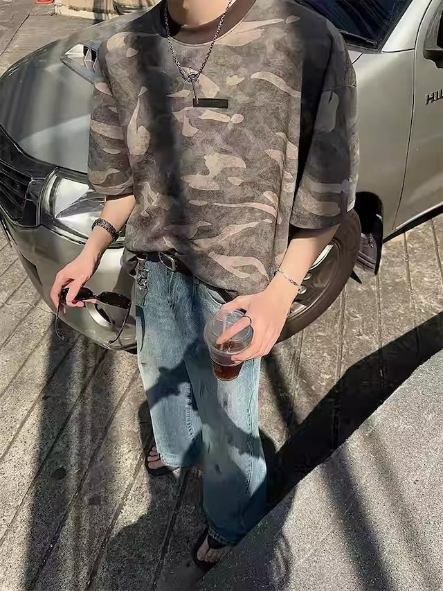 ミリタリーデザインストリートTシャツ bt2071