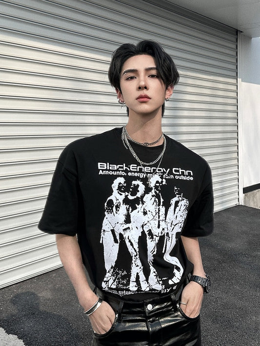 ストリートデザインハイネックコリアンTシャツ bt2058