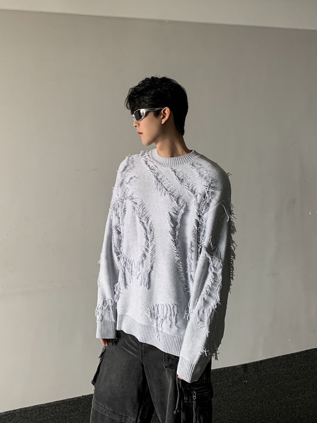 タッセルストリートニットトップス bt2002