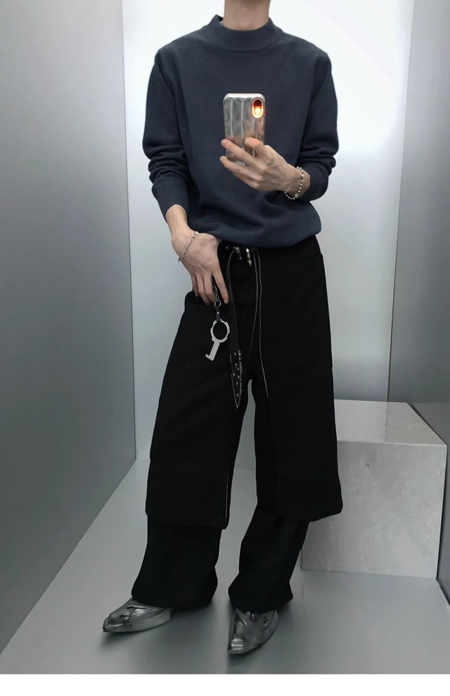 ハイネックドレープニットトップス bt1779