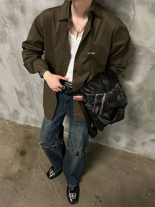 ヴィンテージルーズカーキシャツ bt2044