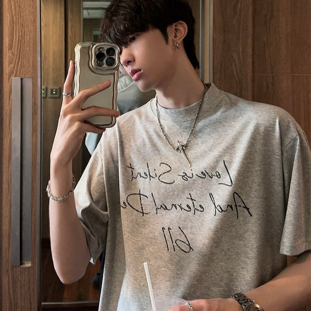 ロゴデザインコリアンカットソー bt2029