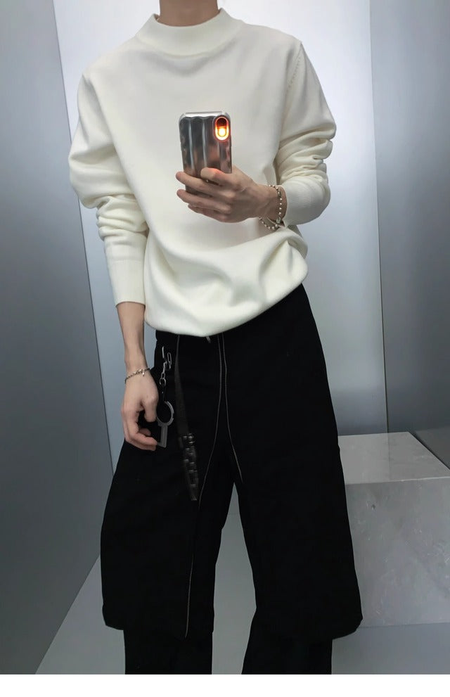 ハイネックドレープニットトップス bt1779