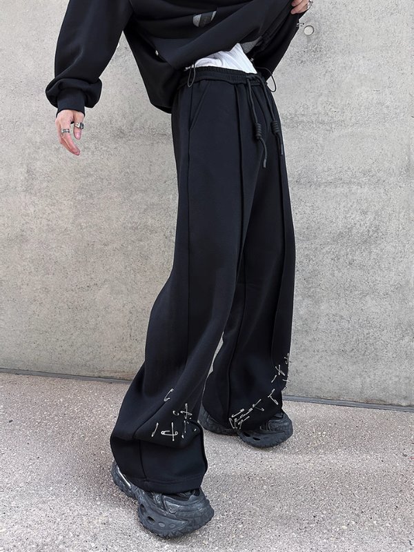 ピンデザインコリアンルーズパンツ bt2209