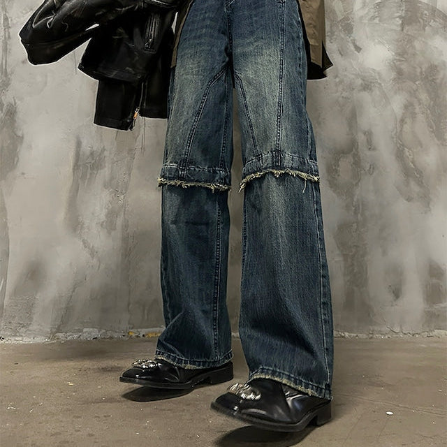 フリンジディティールデニムパンツ bt2045