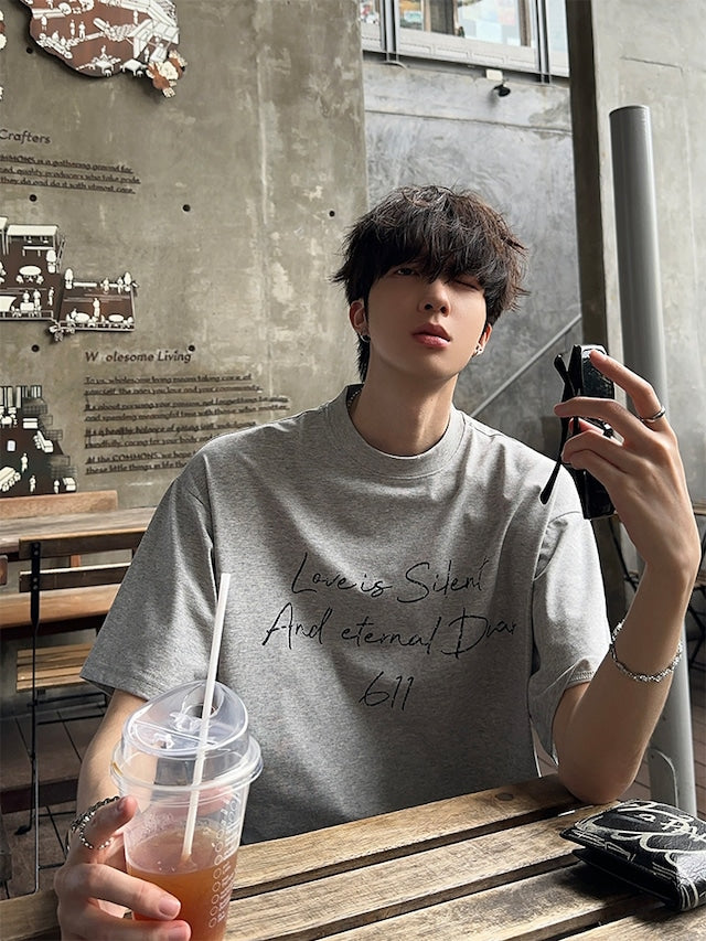 ロゴデザインコリアンカットソー bt2029