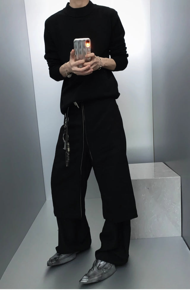 ハイネックドレープニットトップス bt1779