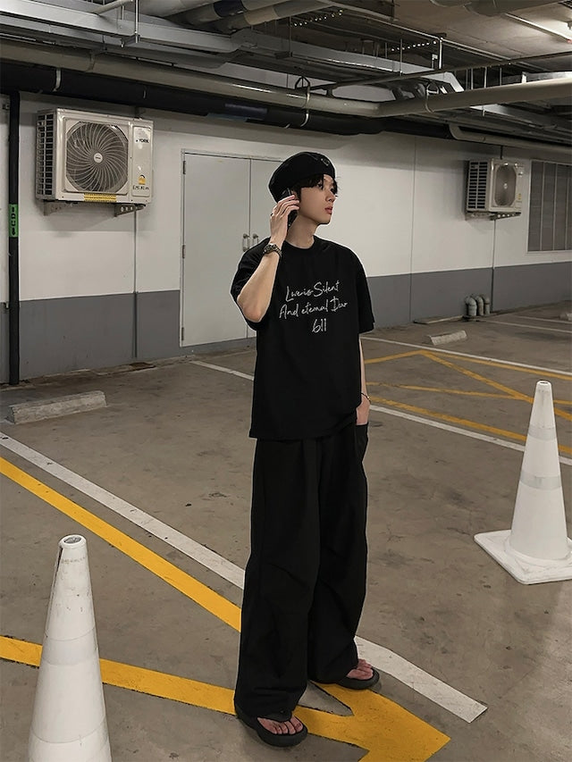 ロゴデザインコリアンカットソー bt2029