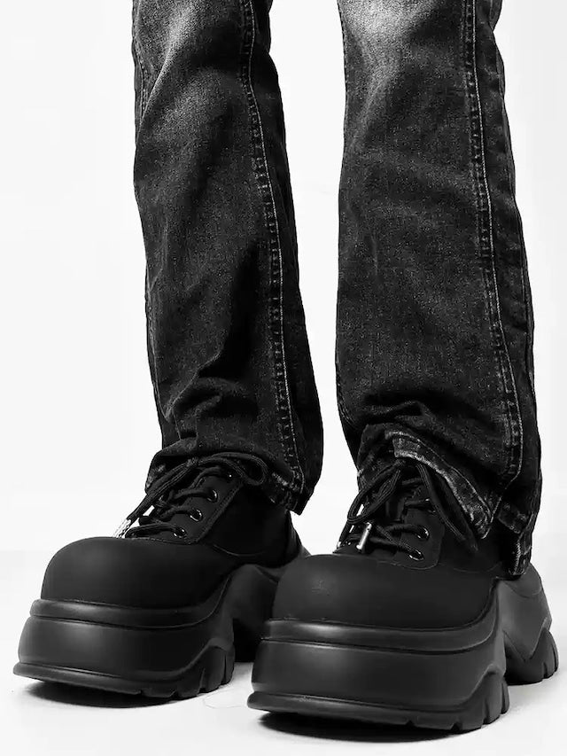 厚底マットレザーシューズ bt2113