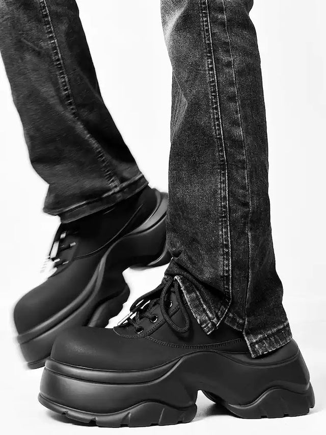 厚底マットレザーシューズ bt2113