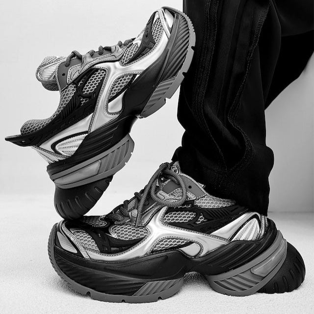 メタリック厚底コリアンスニーカー bt2023