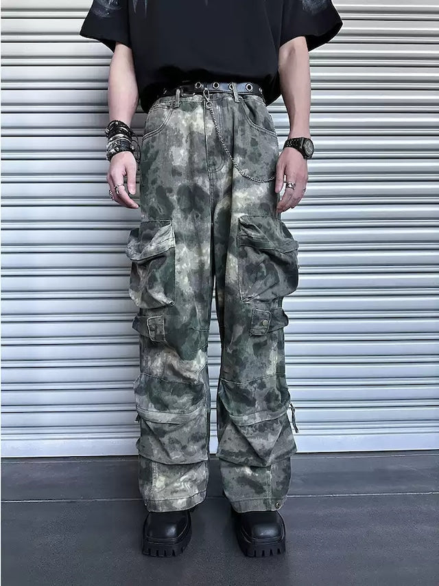 コリアンストリートカモフラージュパンツ bt2093