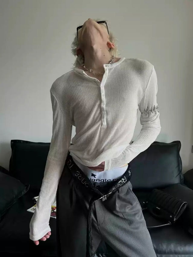 シースルーフィットカーディガン bt2121