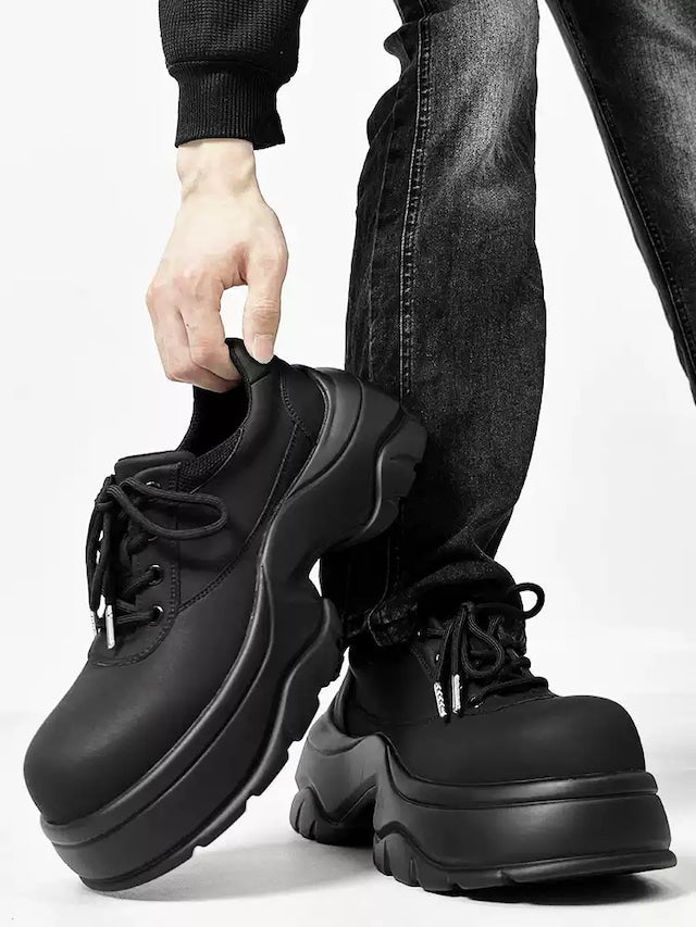 厚底マットレザーシューズ bt2113