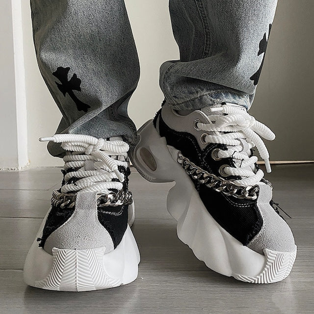 厚底デニムチェーンスニーカー bt1561