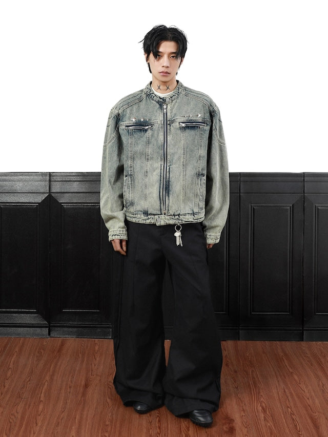 シャインデニムコリアンジャケット bt2034