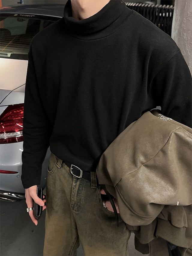 ハイネックコリアンカットソー bt1997