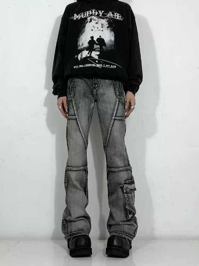 ストリートウォッシュドデニムパンツ bt1885