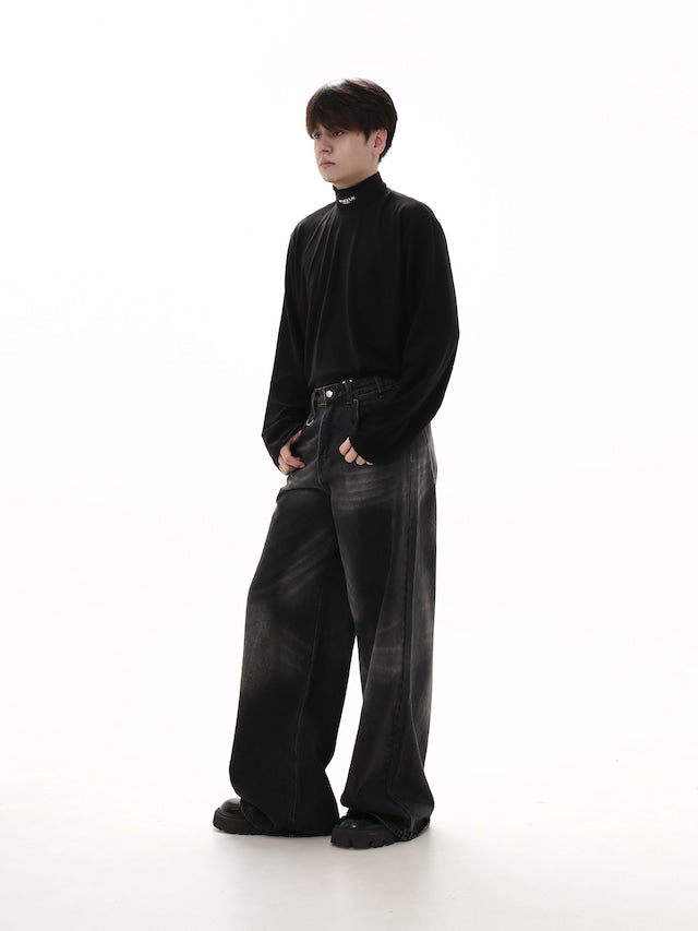 タグデザインハイネックカットソー bt2017