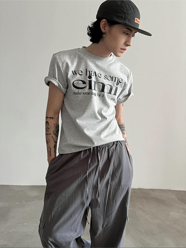 コリアンロゴハイネックTシャツ bt2041