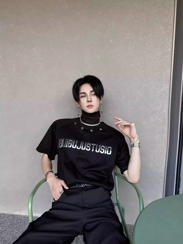 ハイネックスタイリッシュストリートカットソー bt2176